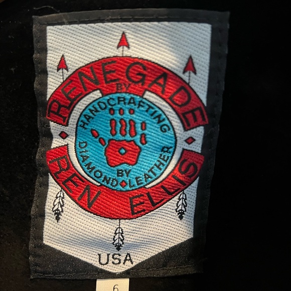 Vintage Fringe/Beaded Black Leather Jacket & Pants - Picture 4 of 9